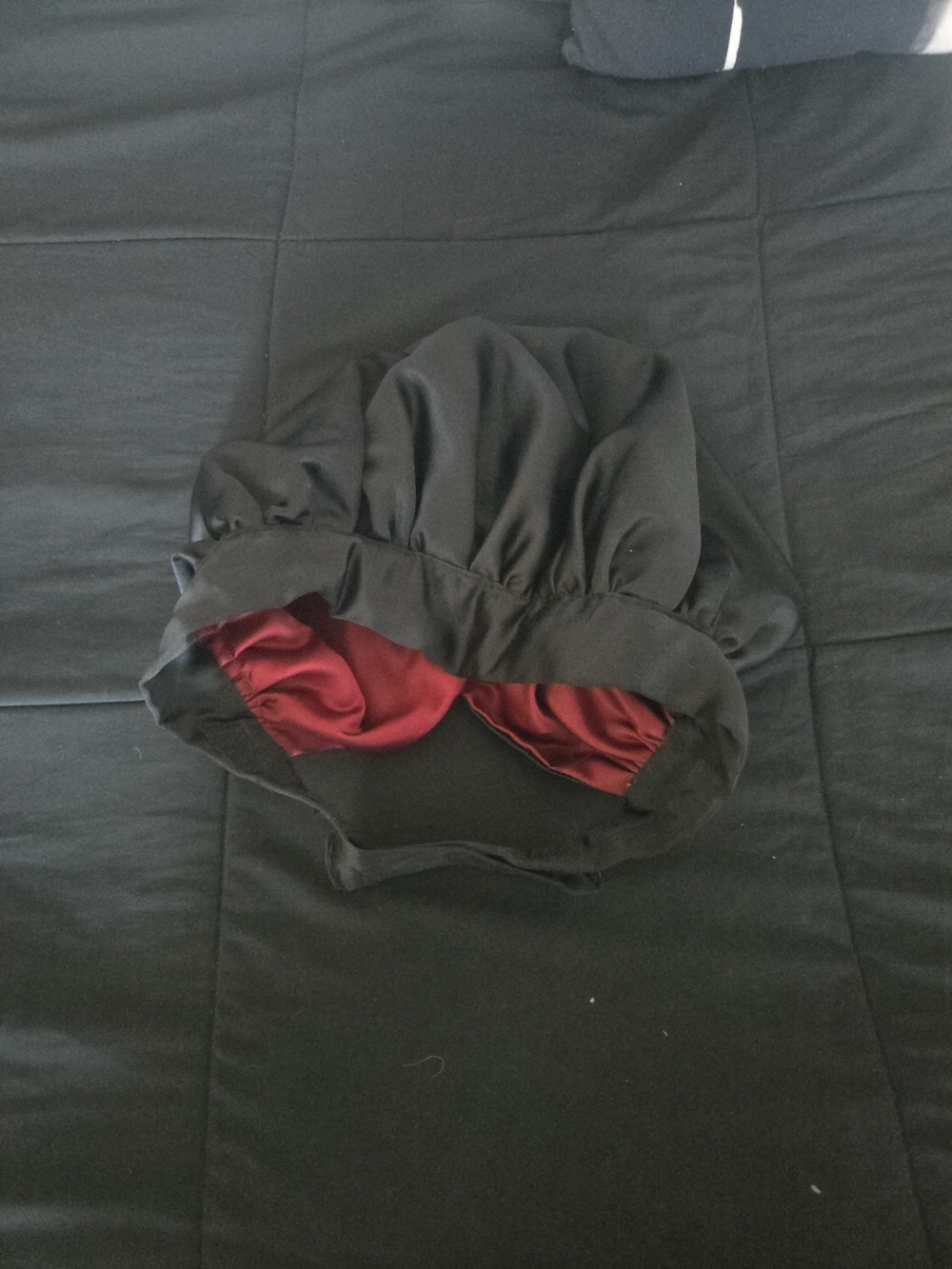 Silk Bonnet Reversable with Velcro Strap